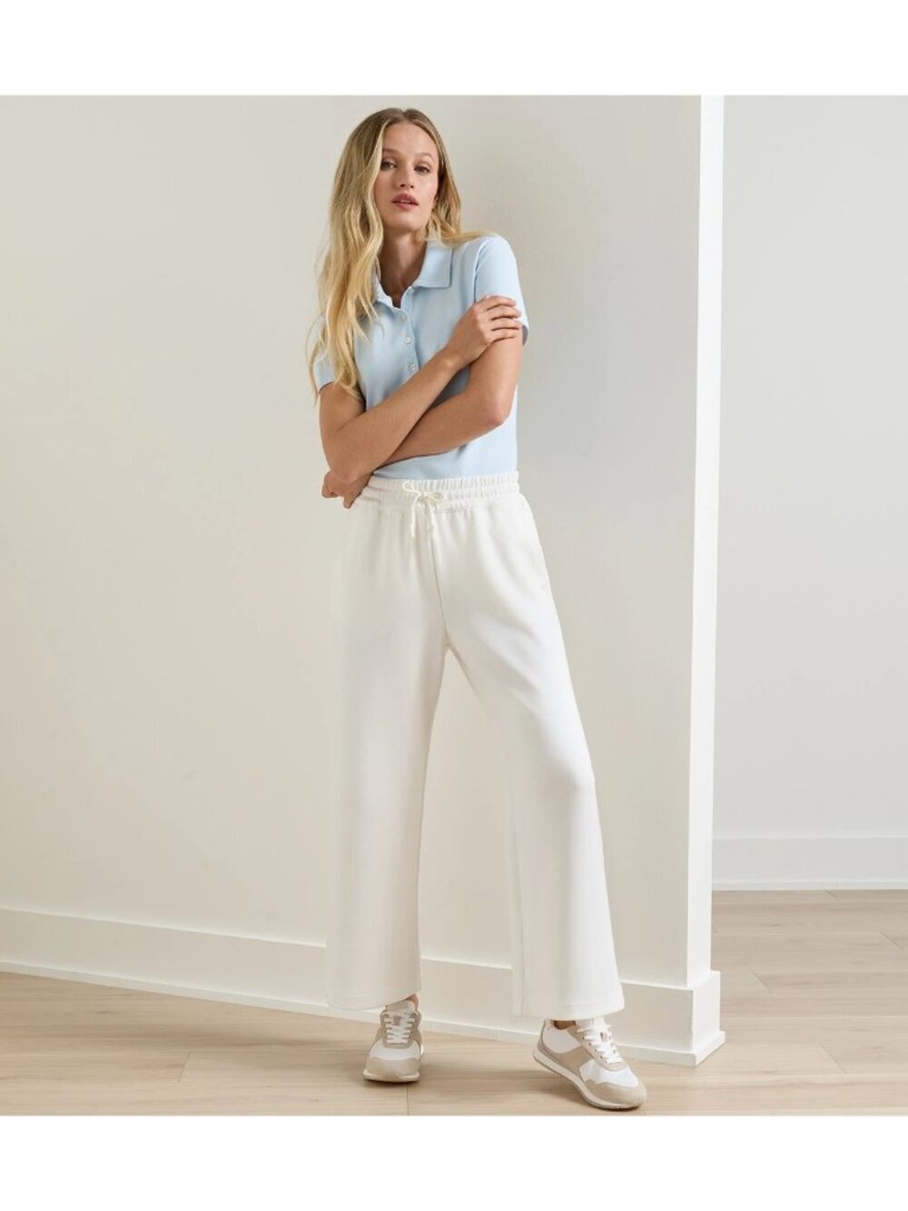 Peter Millar Womens Flora Knit Cropped Track Pant Size M White Athleisure New